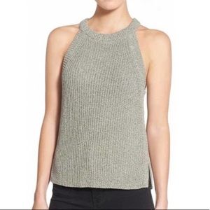Madewell Valley Halter Sweater Tank L